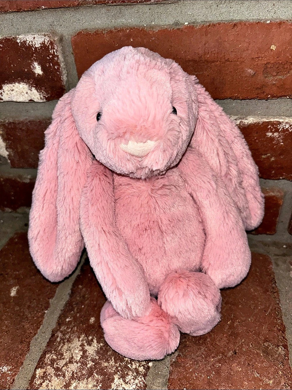 Jellycat Bashful Tulip Bunny Pink & White Plush Stuffed Animal
